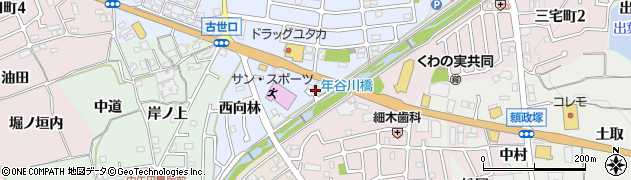 京都府亀岡市古世町（石塚）周辺の地図