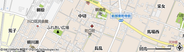 愛知県豊田市畝部東町中切177周辺の地図