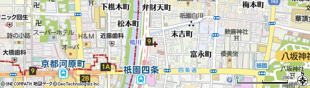 京都府京都市東山区常盤町周辺の地図