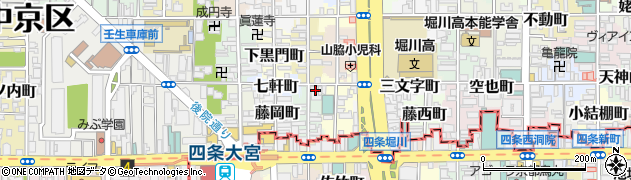 京都府京都市中京区錦猪熊町553周辺の地図