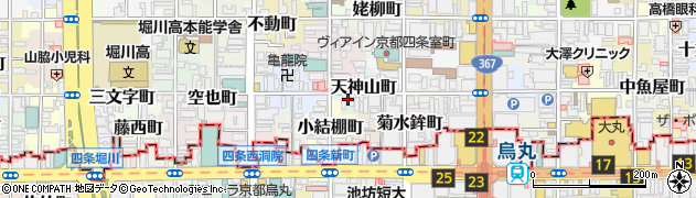 京都府京都市中京区天神山町周辺の地図