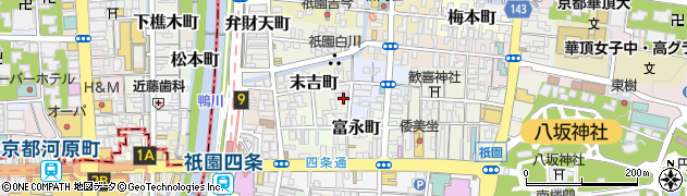祇園 TAC周辺の地図