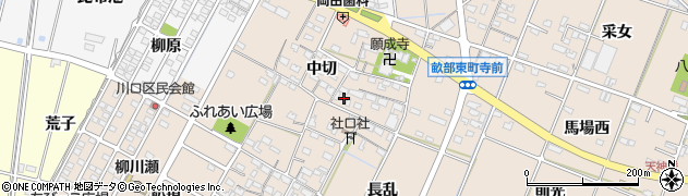 愛知県豊田市畝部東町中切181周辺の地図