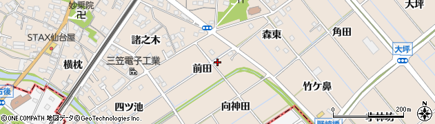 愛知県東海市養父町（前田）周辺の地図