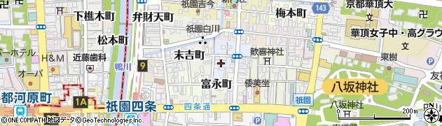 京都府京都市東山区清本町周辺の地図