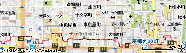 京錦箸や万作本店周辺の地図