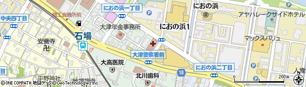 滋賀労働局　職業安定部訓練室周辺の地図