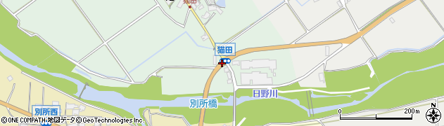 猫田周辺の地図