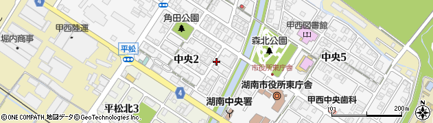 ティエス調剤薬局　湖南中央店周辺の地図