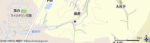 愛知県岡崎市恵田町藤倉周辺の地図