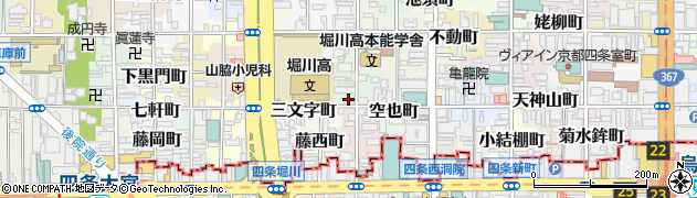 京都府京都市中京区山田町周辺の地図