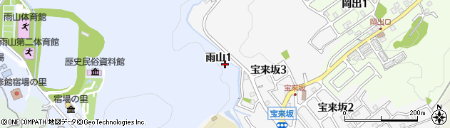 滋賀県湖南市雨山1丁目周辺の地図