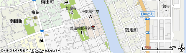静岡県静岡市清水区美濃輪町周辺の地図