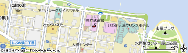 滋賀県立　武道館周辺の地図