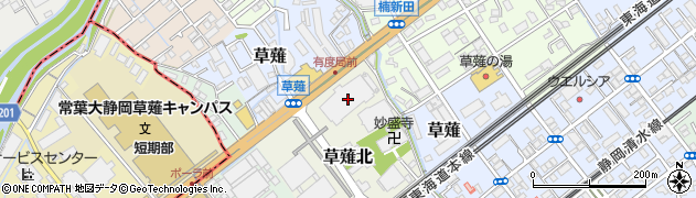 静岡銀行・静岡県中部エリアご契約者さま連絡窓口周辺の地図