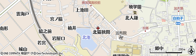 愛知県東海市高横須賀町北猫狭間周辺の地図