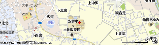 京都府亀岡市篠町篠（中北裏）周辺の地図