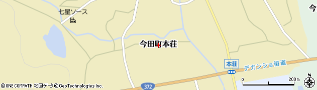 兵庫県丹波篠山市今田町本荘周辺の地図