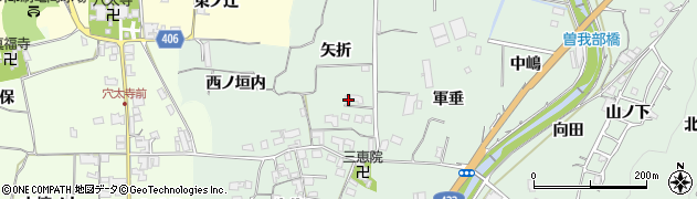 京都府亀岡市曽我部町重利矢折36周辺の地図