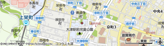 滋賀県大津市末広町周辺の地図