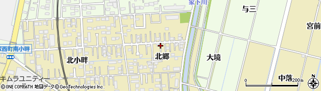 愛知県豊田市桝塚西町北郷周辺の地図