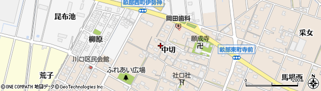 愛知県豊田市畝部東町中切56周辺の地図