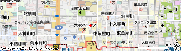 京都府京都市中京区貝屋町周辺の地図