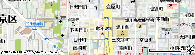 京都府京都市中京区宮本町周辺の地図