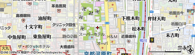 サイバック京都河原町店周辺の地図