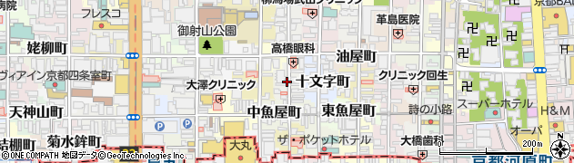 京都府京都市中京区菊屋町周辺の地図