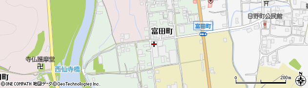 兵庫県西脇市富田町周辺の地図