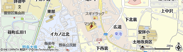京都府亀岡市篠町馬堀（伊賀ノ辻）周辺の地図