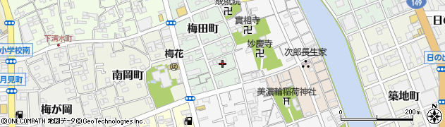 静岡県静岡市清水区梅田町7周辺の地図