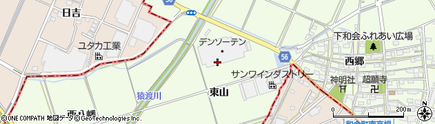 愛知県豊田市和会町（東山）周辺の地図