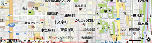 京都府京都市中京区梅屋町481周辺の地図
