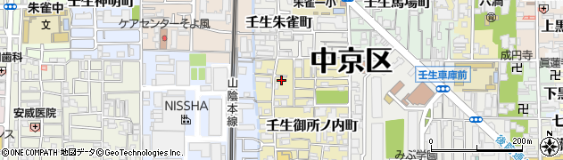 京都府京都市中京区壬生御所ノ内町45周辺の地図