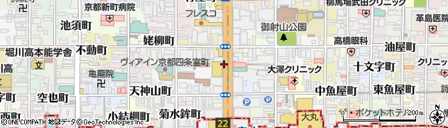 京都府京都市中京区手洗水町周辺の地図