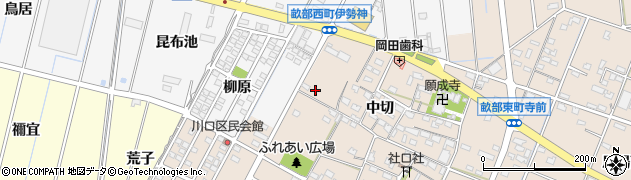 愛知県豊田市畝部東町中切17周辺の地図
