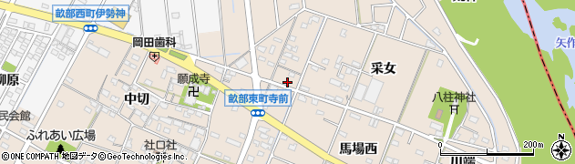愛知県豊田市畝部東町（西丹波）周辺の地図