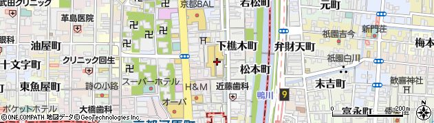 京都府京都市中京区備前島町周辺の地図