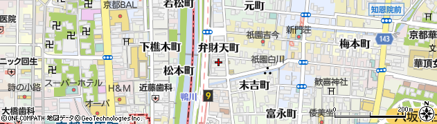 奥野歯科祇園縄手診療所周辺の地図