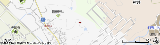 滋賀県日野町（蒲生郡）小井口周辺の地図