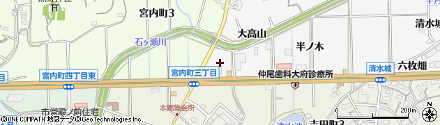 愛知県大府市吉田町（平地）周辺の地図