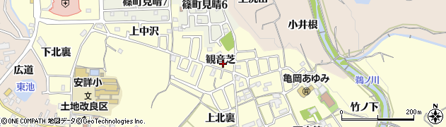 京都府亀岡市篠町篠周辺の地図