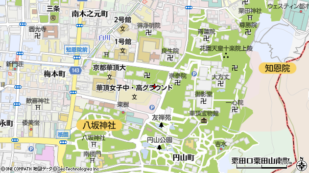 〒605-0062 京都府京都市東山区林下町の地図