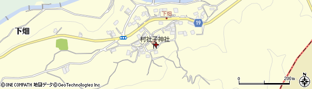 静岡県伊豆の国市下畑周辺の地図