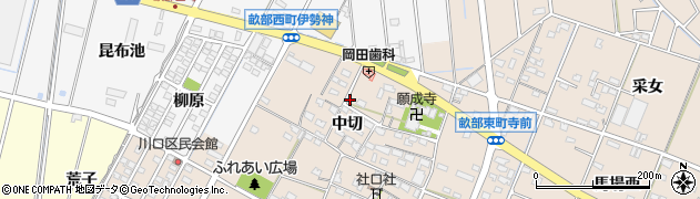 愛知県豊田市畝部東町中切109周辺の地図