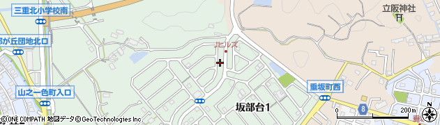 坂部台北公園周辺の地図