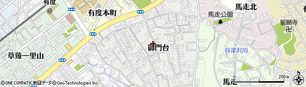静岡県静岡市清水区御門台周辺の地図