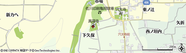 京都府亀岡市曽我部町西条（丙中垣内）周辺の地図